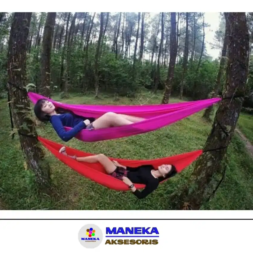 Hammock Hamuk berbagai ukuran Alas Tidur Ayunan Hamok berkualitas