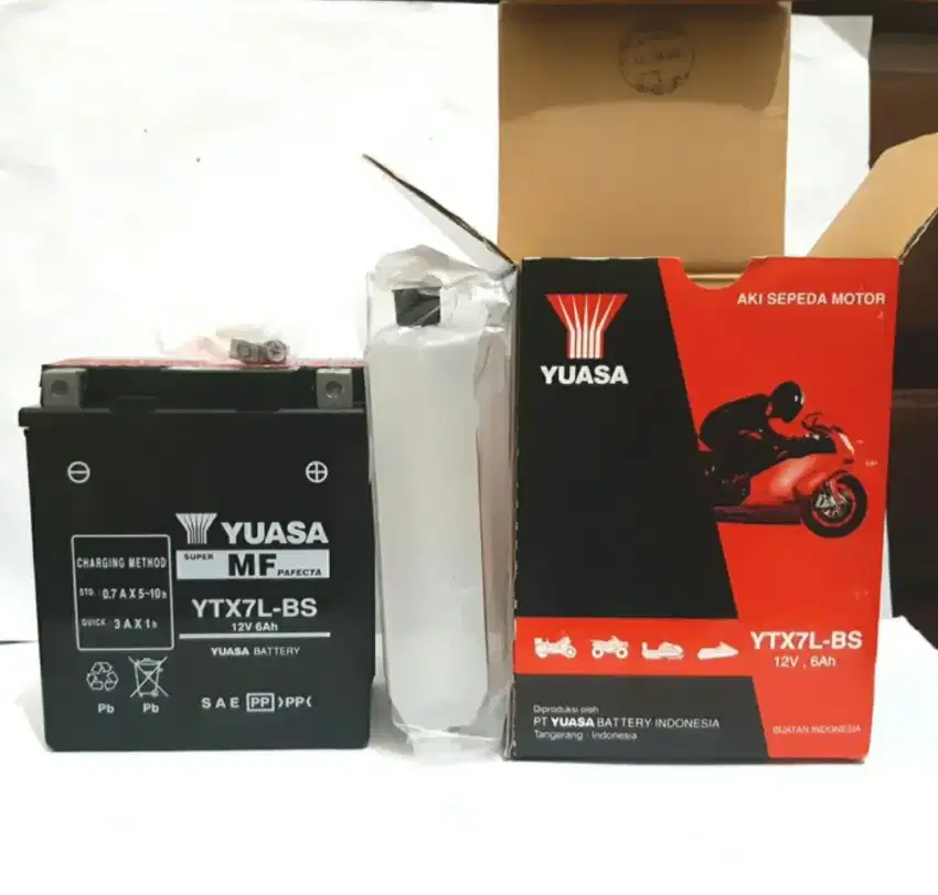 PROMO!!! AKI MOTOR YUASA YTX7L-BS AKI KERING YUASA YTX7L-BS