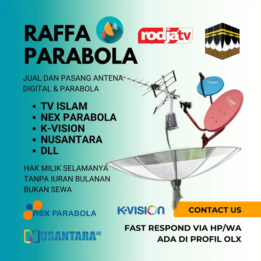 Parabola mini K-Vision dan Nex Parabola