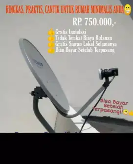 Antena TV parabola gambar di jamin jernih