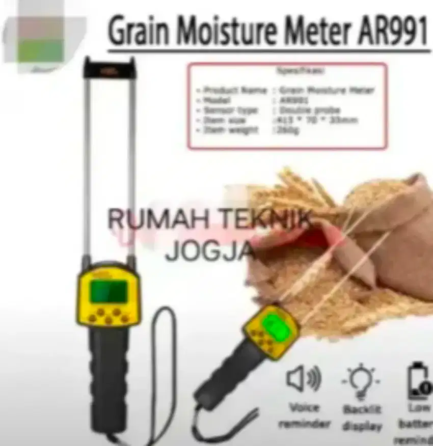 (RUMAH TEKNIK JOGJA)Alat ukur kadar air gabah dan biji bijian
