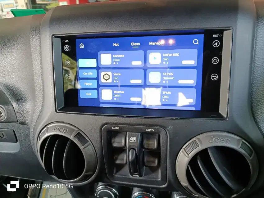 Headunit android Jeep Rubicon