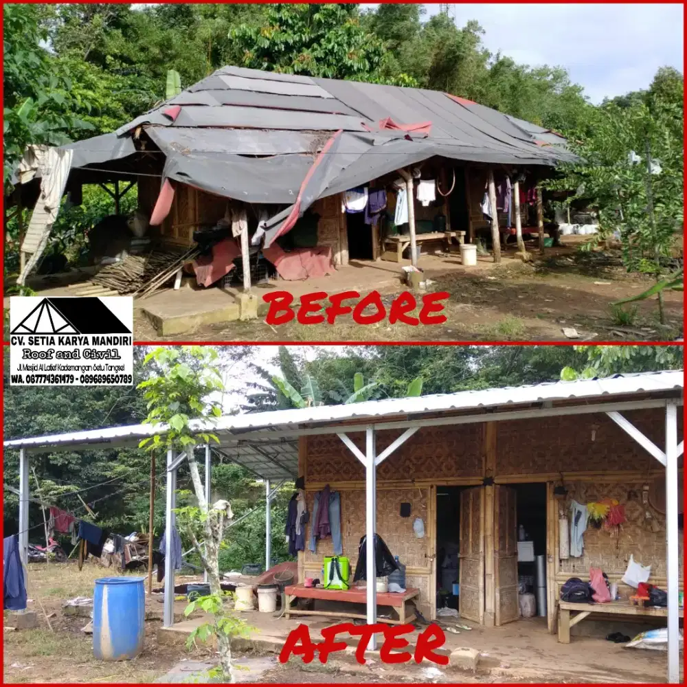 Baja Ringan atap Spandek untuk Perkebunan