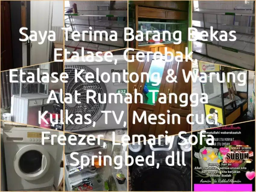 Saya Tampung Terus Gerobak dan Etalase dan barang lainnya