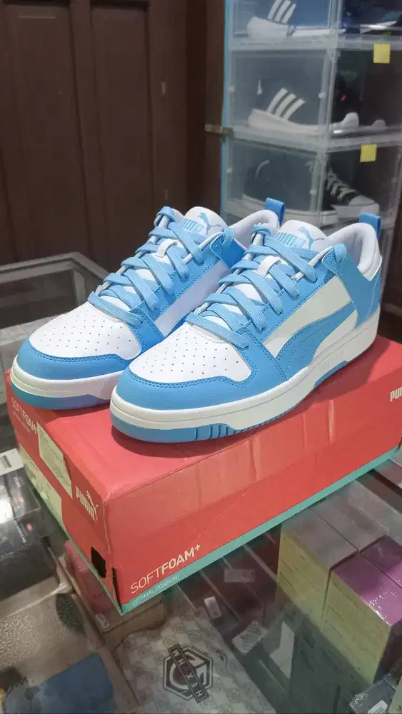 PUMA Rebound LayUpLoSL SneakersPria NewOriginal, White team Light Blue