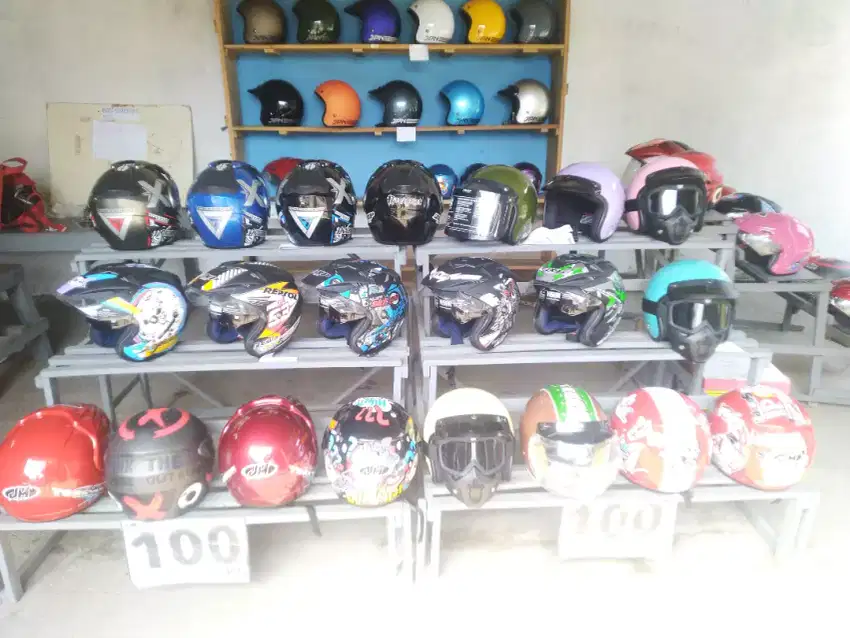 Helm half face bogo baru murah