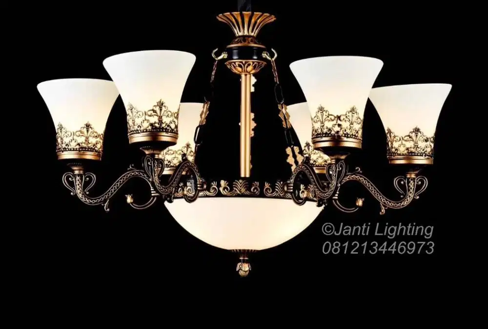 Lampu hias gantung cabang klasik minimalis