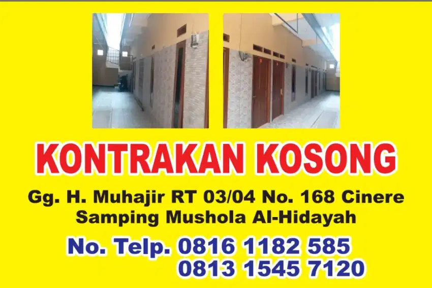 Kontrakan di dekat Mall Cinere