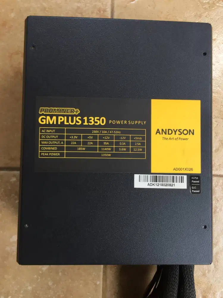 Power Supply Andyson Prominer+ GM Plus 1350