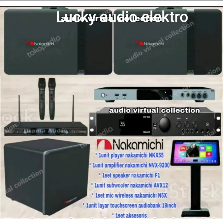 Paket karaoke nakamichi full set original