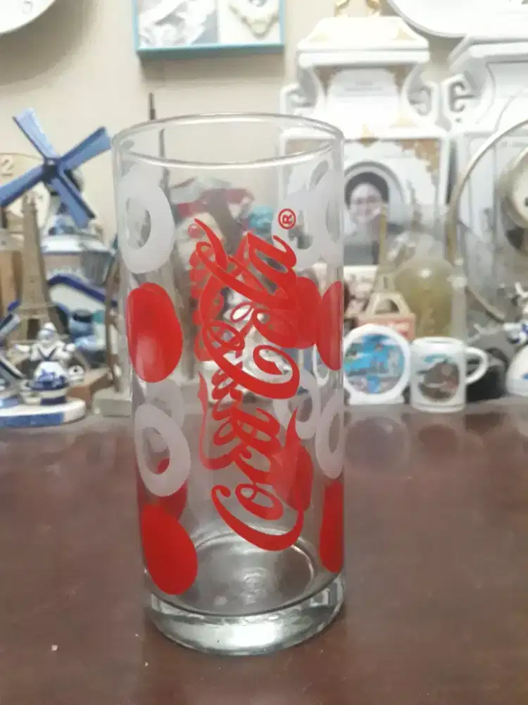 Antik vintage gelas coca cola edisi 90 an mulus jarang ada