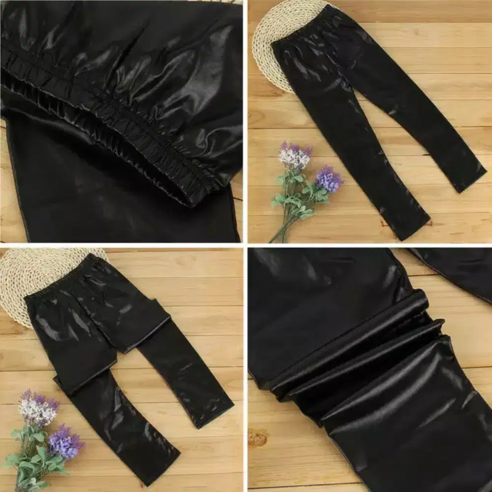 Legging kulit anak hitam bagus