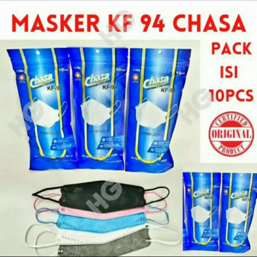 Masker KF94 3 Ply Isi 10 Pcs