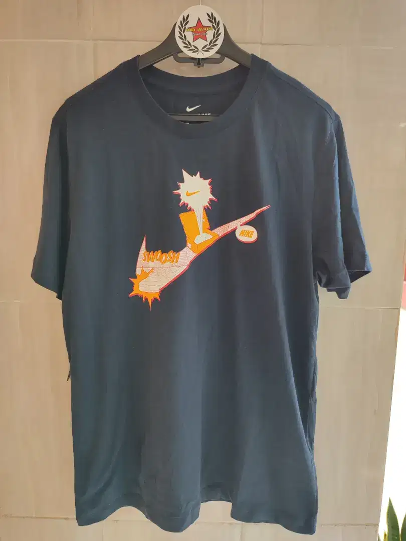 SALE Kaos Nike Swoosh Navy Original