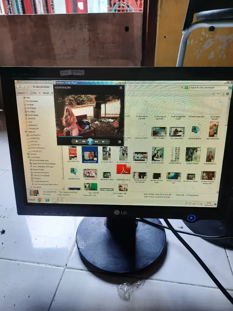 Lcd Monitor 16 inchi hp dan compaq serta LG