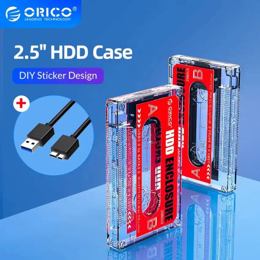 Orico 2580U3 HDD 2.5 SSD Enclosure Case Wadah Ori