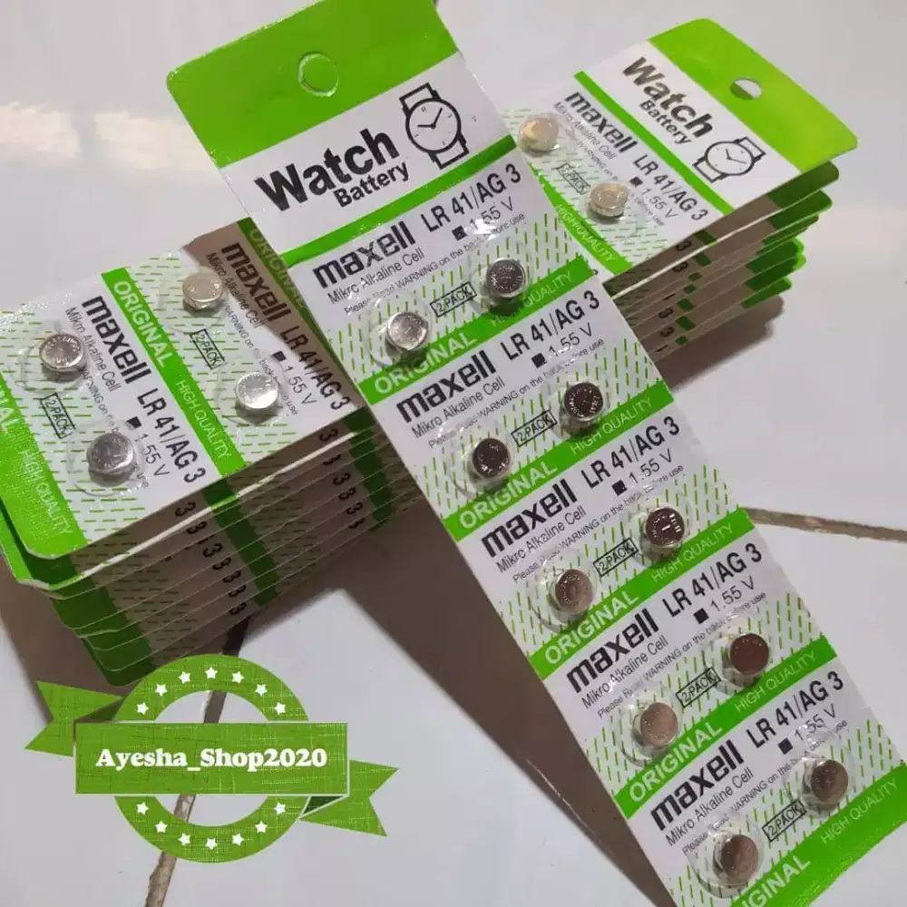 Baterai batrei LR41  / AG3  /  SR 41 / L736F  ( Dapat 10 pcs)