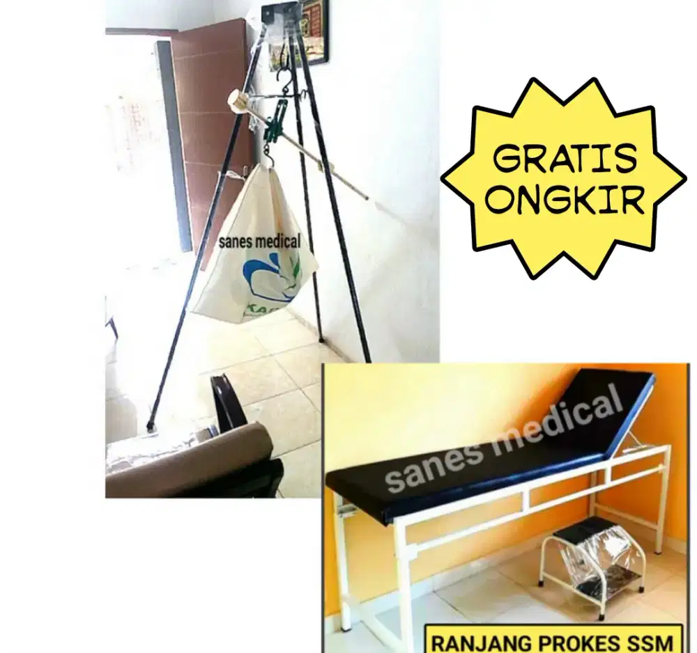 Tripod Prokes Timbangan Badan Bayi Gantung 100 kg Dacin Sanes Medical