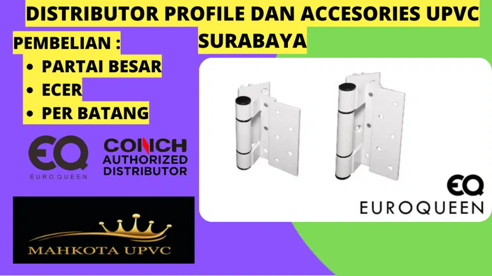 harga ecer Profile dan accessories upvc surabaya