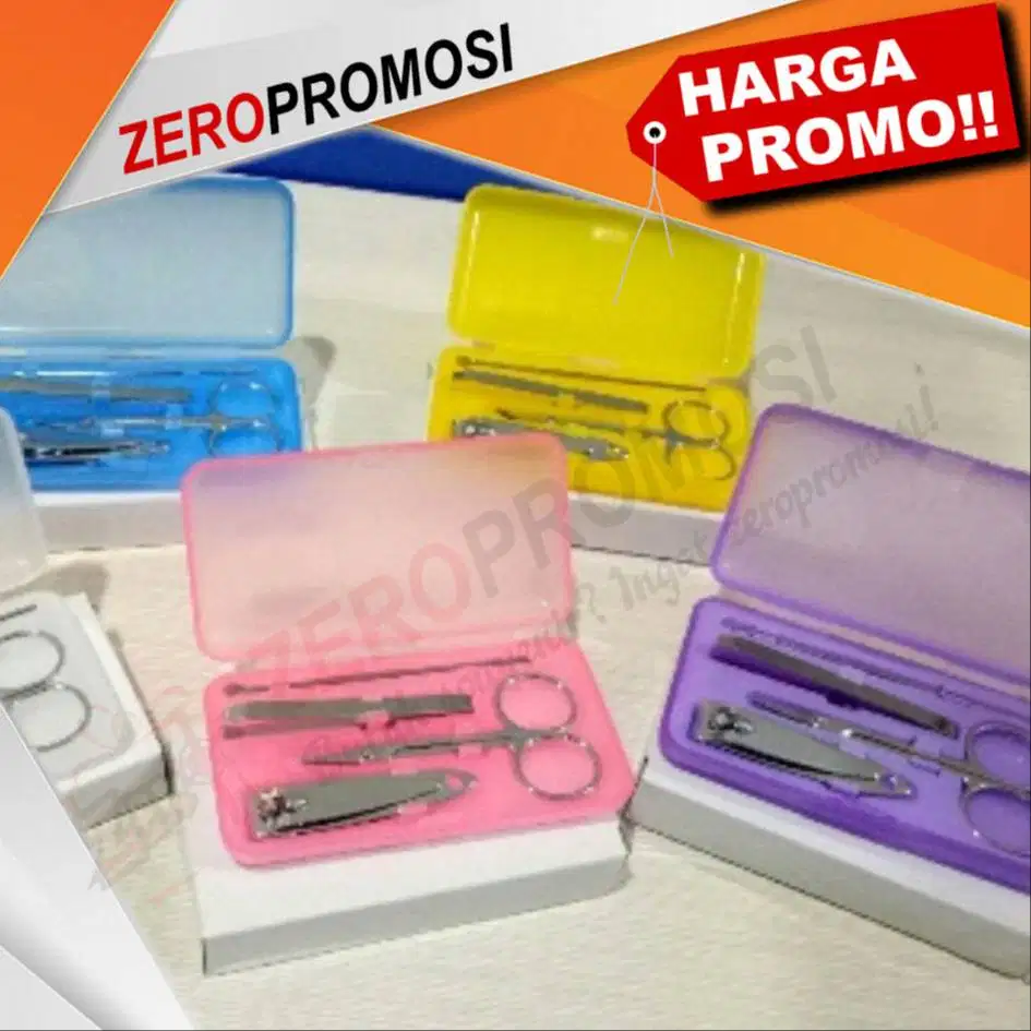 Souvenir Manicure set 4in1 Logo Custom Barang Promosi Unik