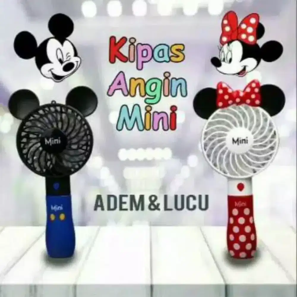 KIPAS KARAKTER MICKI DAN MINI