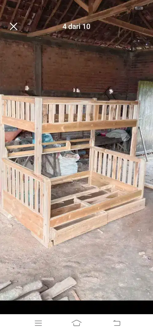 Dipan tingkat /biasa bahan full kyu