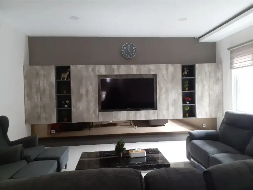 Backdrop Tv , Backdrop Lemari Custom