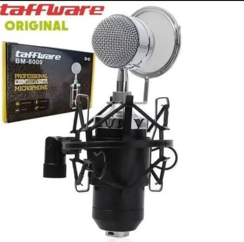 Mic microphone Taffware BM 8000 BM8000 with Pop Filter