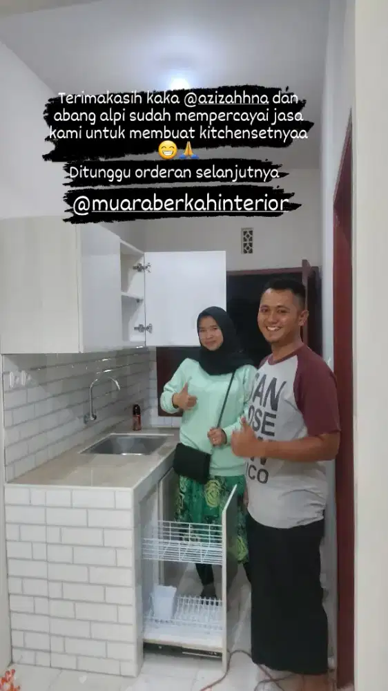 KITCHENSET HPL CUSTOM HARGA TERJANGKAU