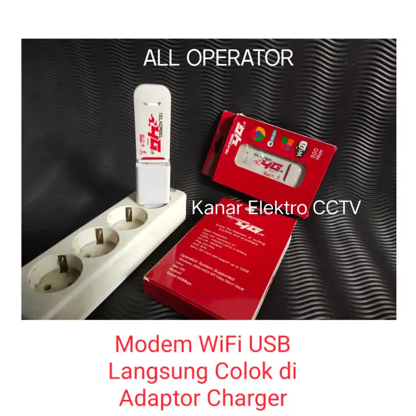 Modem WiFi USB Bisa Semua Kartu Langsung Colok di Adaptor