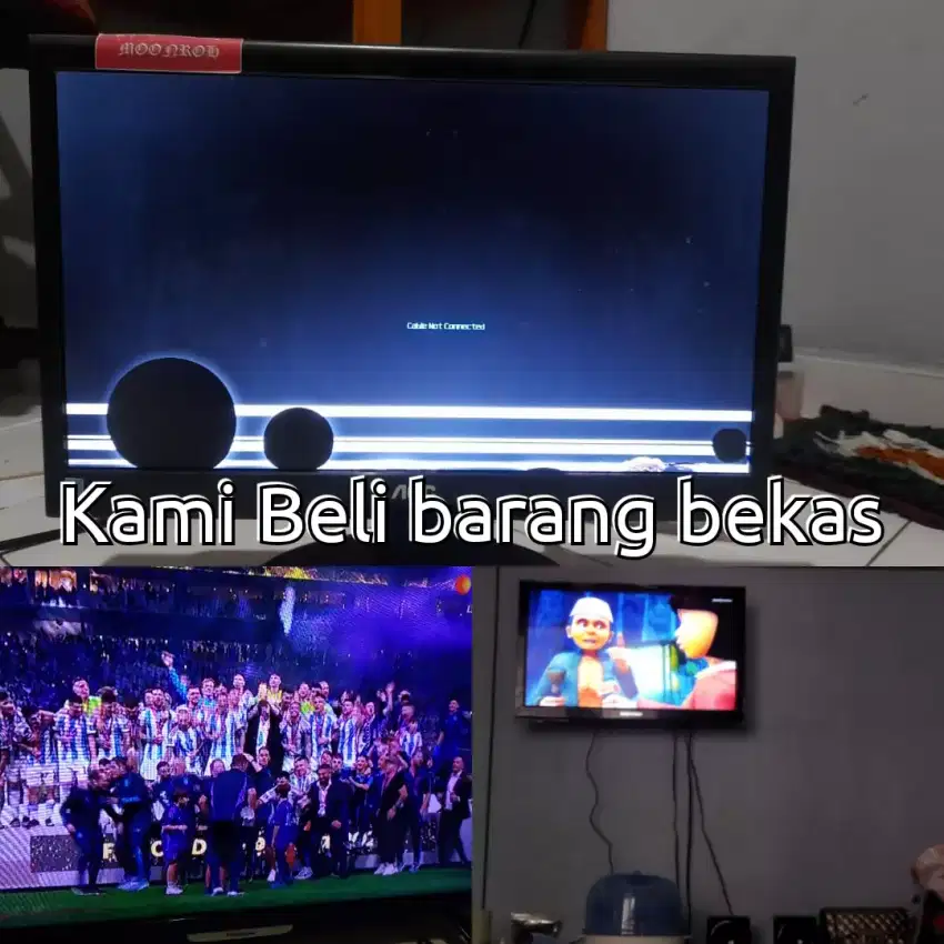 TV led, Lcd ditampung lagi ukuran semua