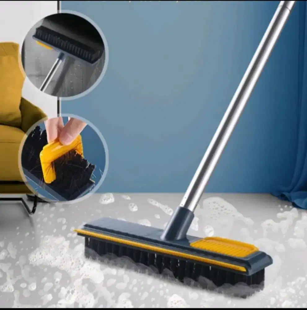 Sikat lantai stainless steel gagang panjang 2 in 1