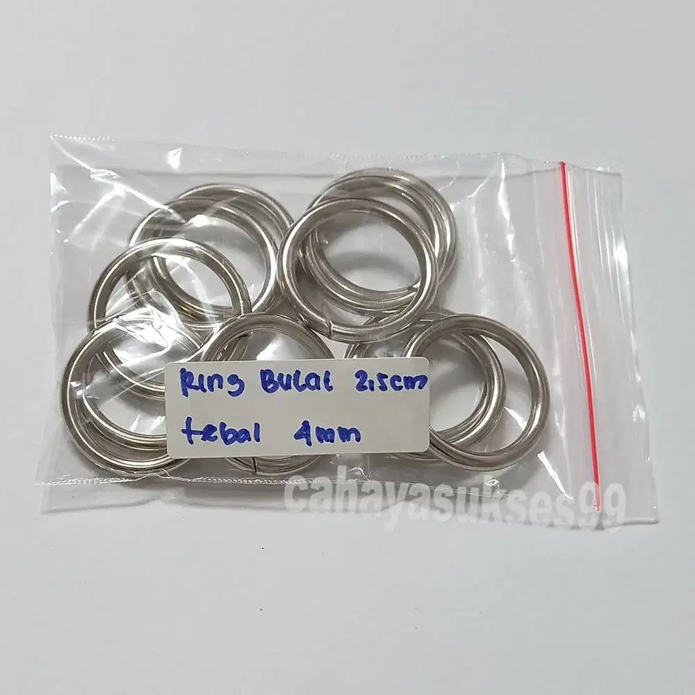 Ring Bulat Besi Nikel 2,5cm Tebal 4mm Aksesoris Tas Gantungan Kunci