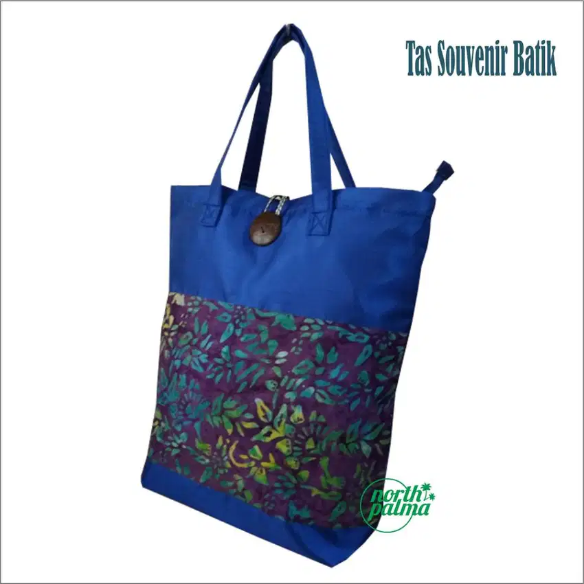 Tas Souvenir Seminar Tote Bag Batik Bahan Sutera Bangkok Resliting