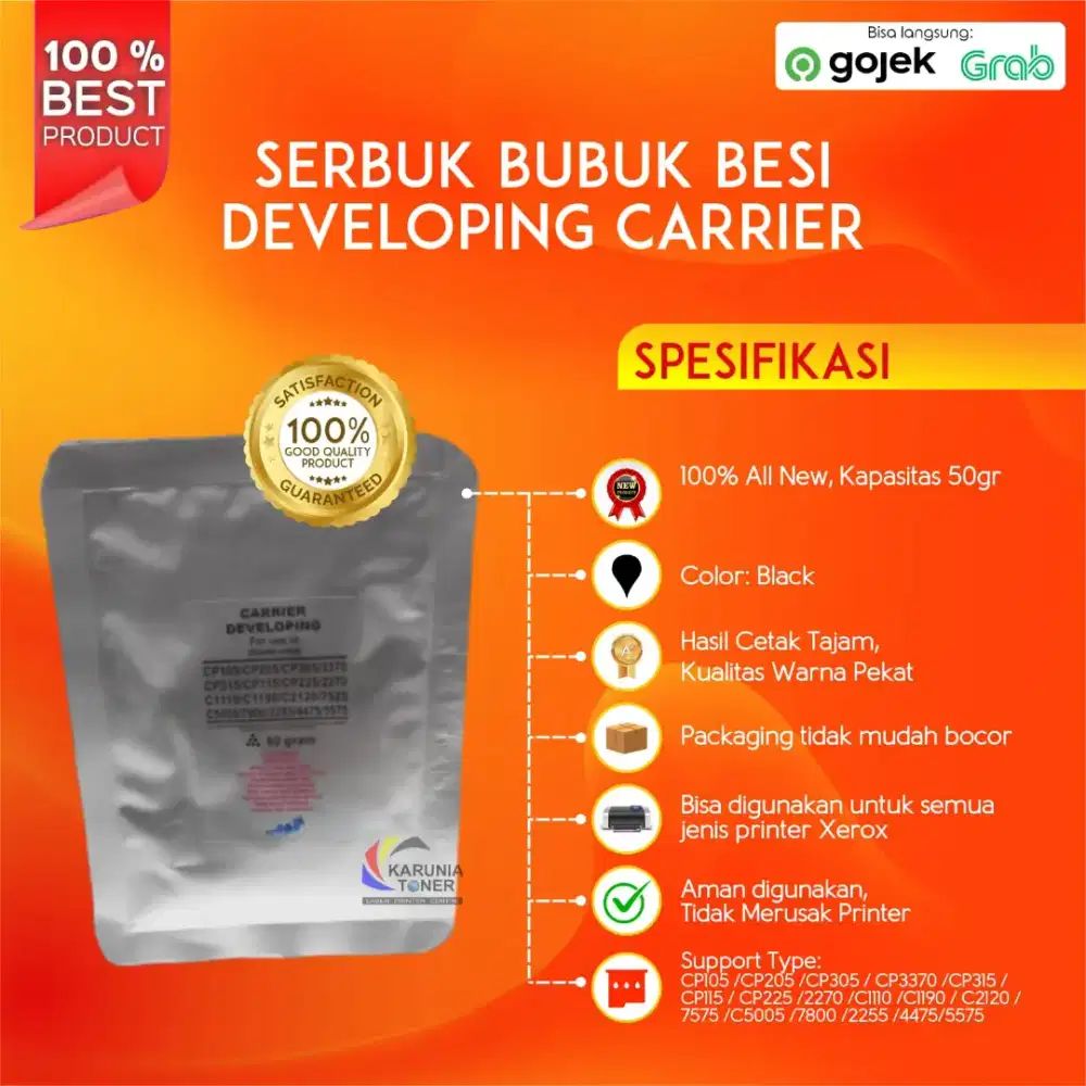 Serbuk Besi/Bubuk Besi Xerox Developer carrier 2270/3370/C2270/C3370