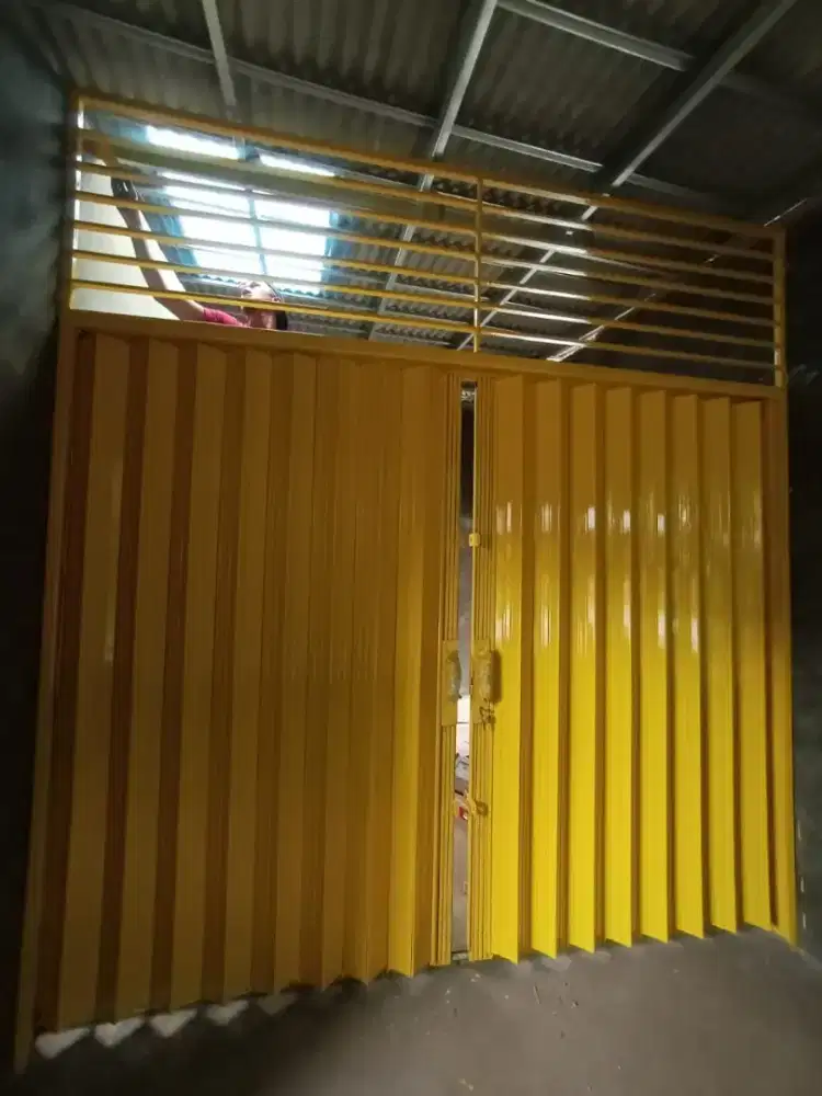 Folding gate galvanis murah