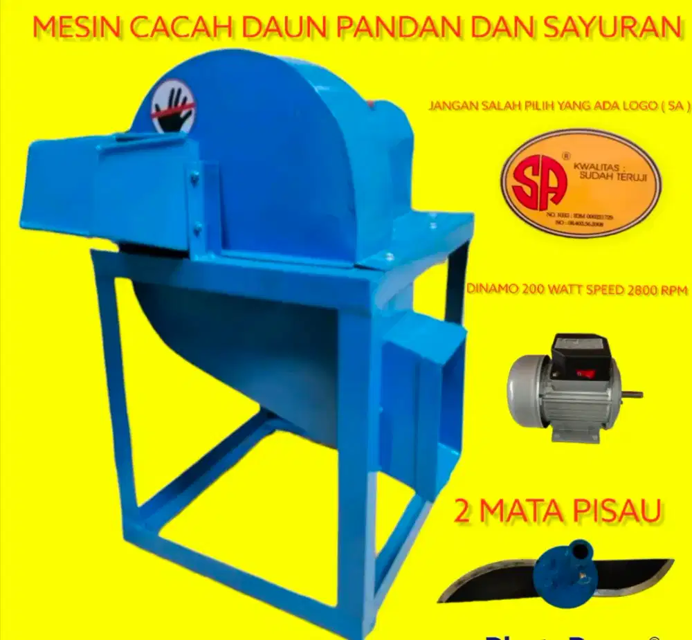 (RUMAH TEKNIK JOGJA)Pencacah jerami pakai dinamo listril 175 watt