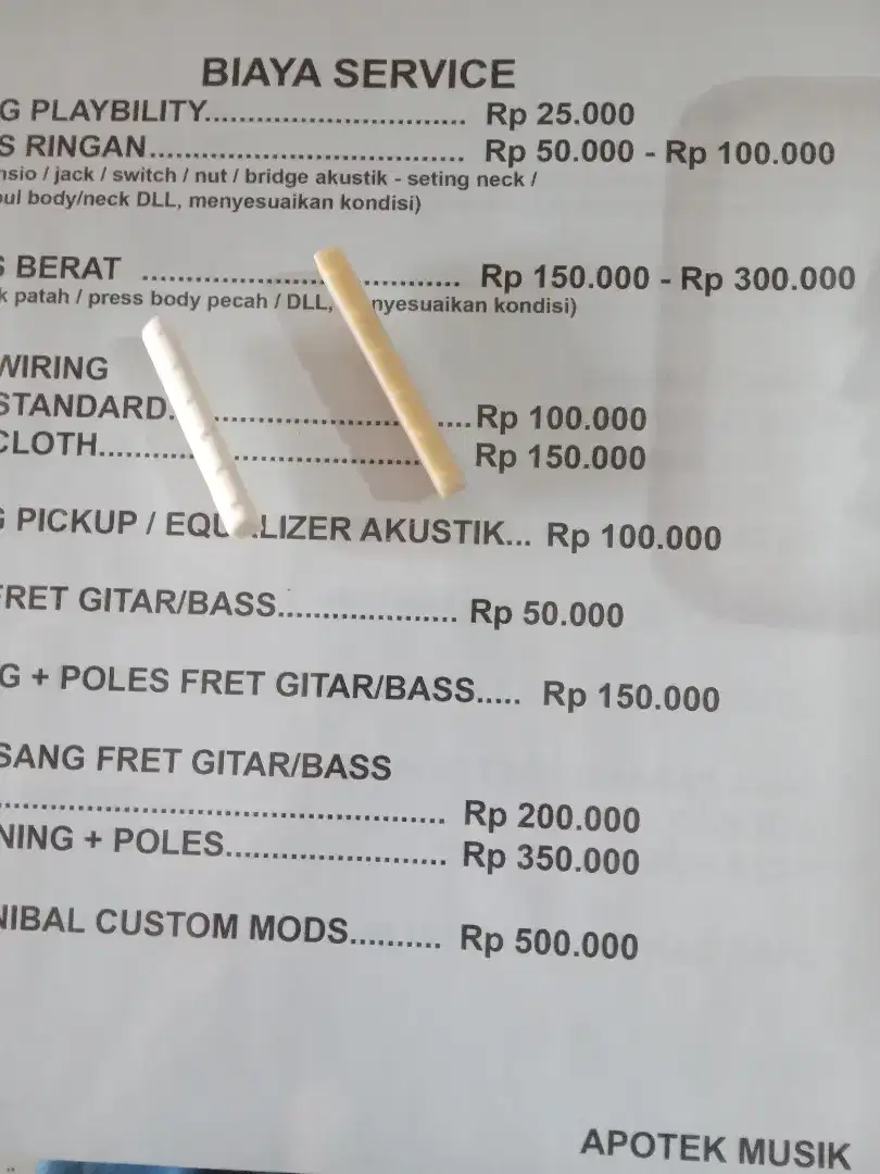 nut gitar akustik dan klasik nylon ganjel tatakan senar headstock