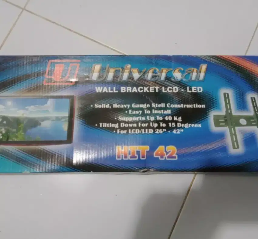 BRAKET TV 42 INCHI LENGKAP