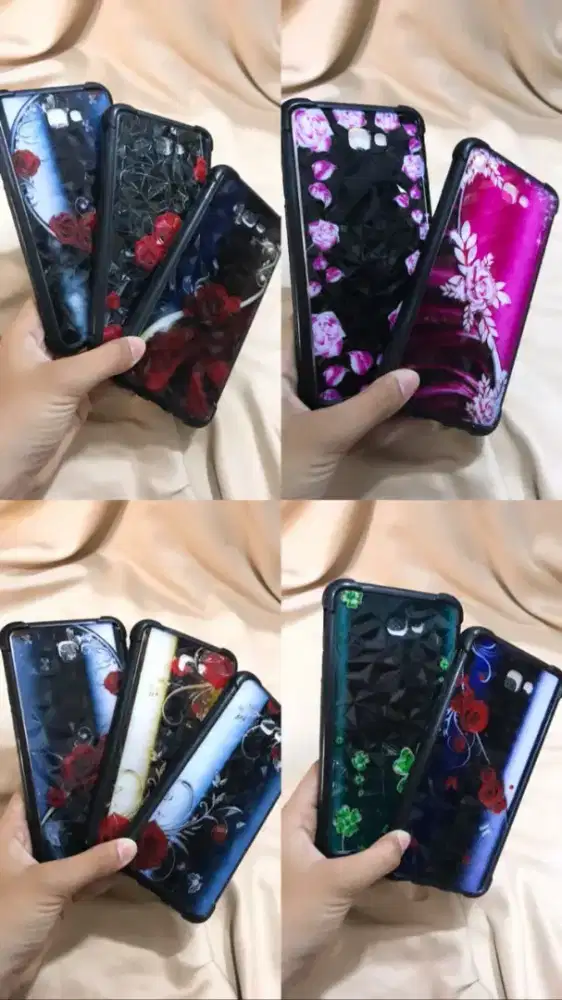 (Case Diamond Motif Bunga)
