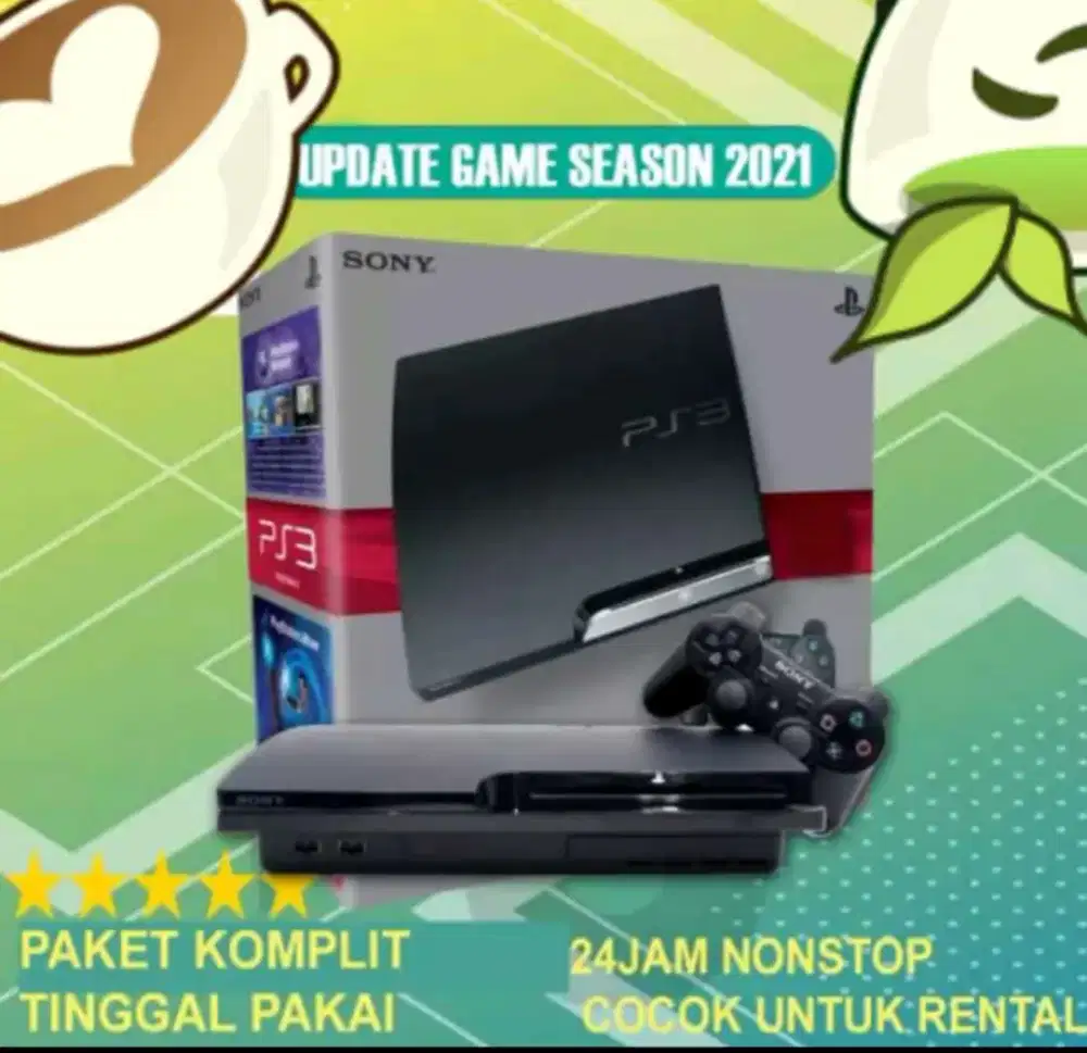 Menjual PS3 slim 500 gb game bisa rekuest