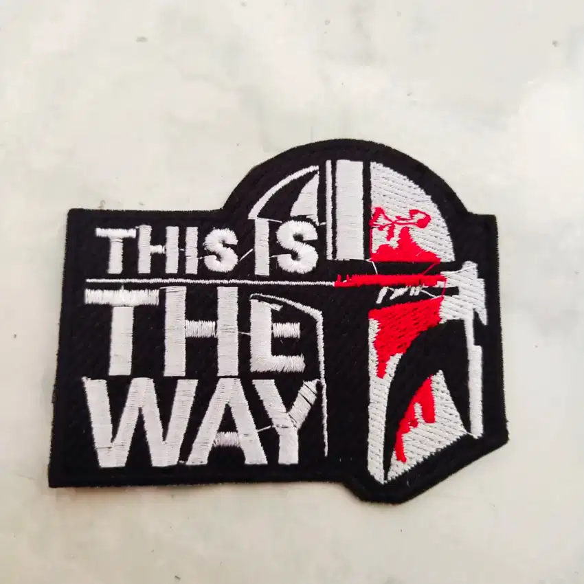 Emblem patch bordir this is the way