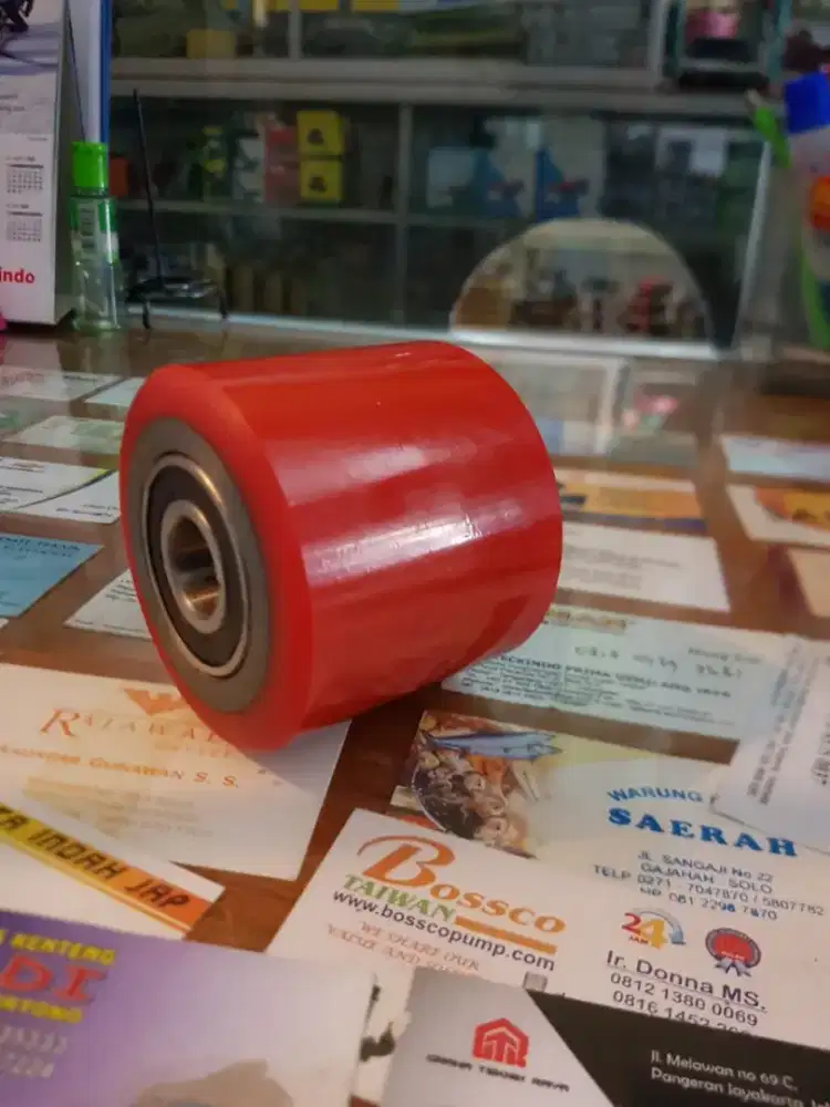 Roda Pallet Pu Merah