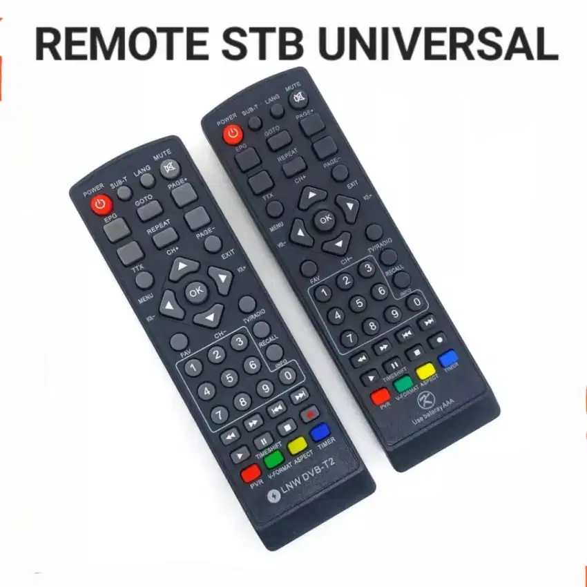 Remote Multi Set Top Box LNW DVB T2 SHW 503 Universal Remot STB Semua