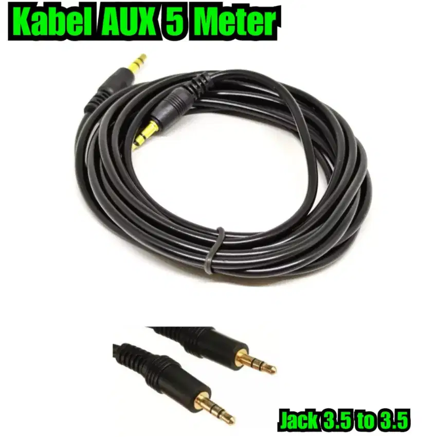 Kabel Aux 5 meter Kabel audio jack 3.5 to 3.5 panjang