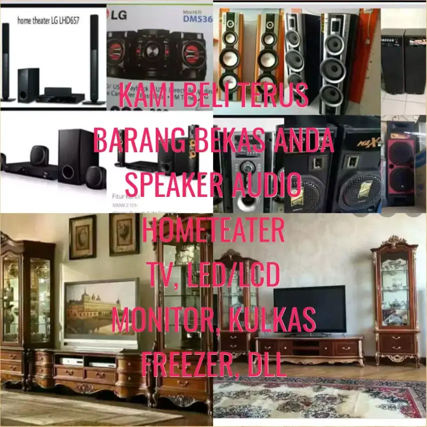 Saya tampung Terus Speaker bekas dan elektronik lainnya