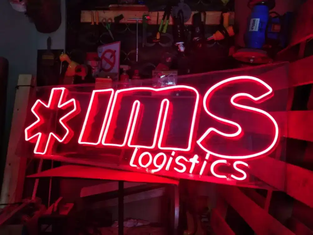 Neon flex murah berkualitas neon sign cafe kantor resto stand