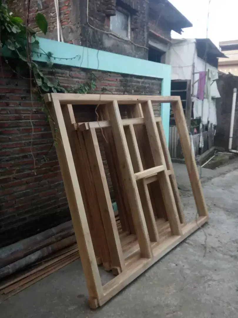 Menjual mebel kusen pintu jendela kayu jati