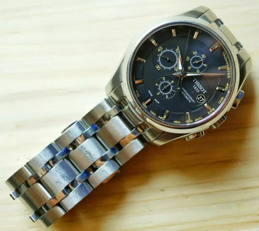 jam tangan cowok mantep Tissot Couturier Automatic Chronograph
