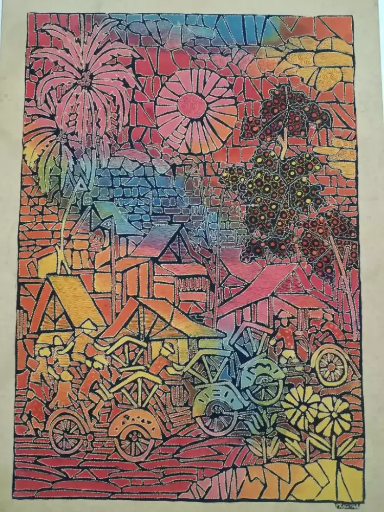 Lukisan Batik Lukis  Pragitha